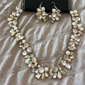 COLLECTION Gold and White Necklace Set
